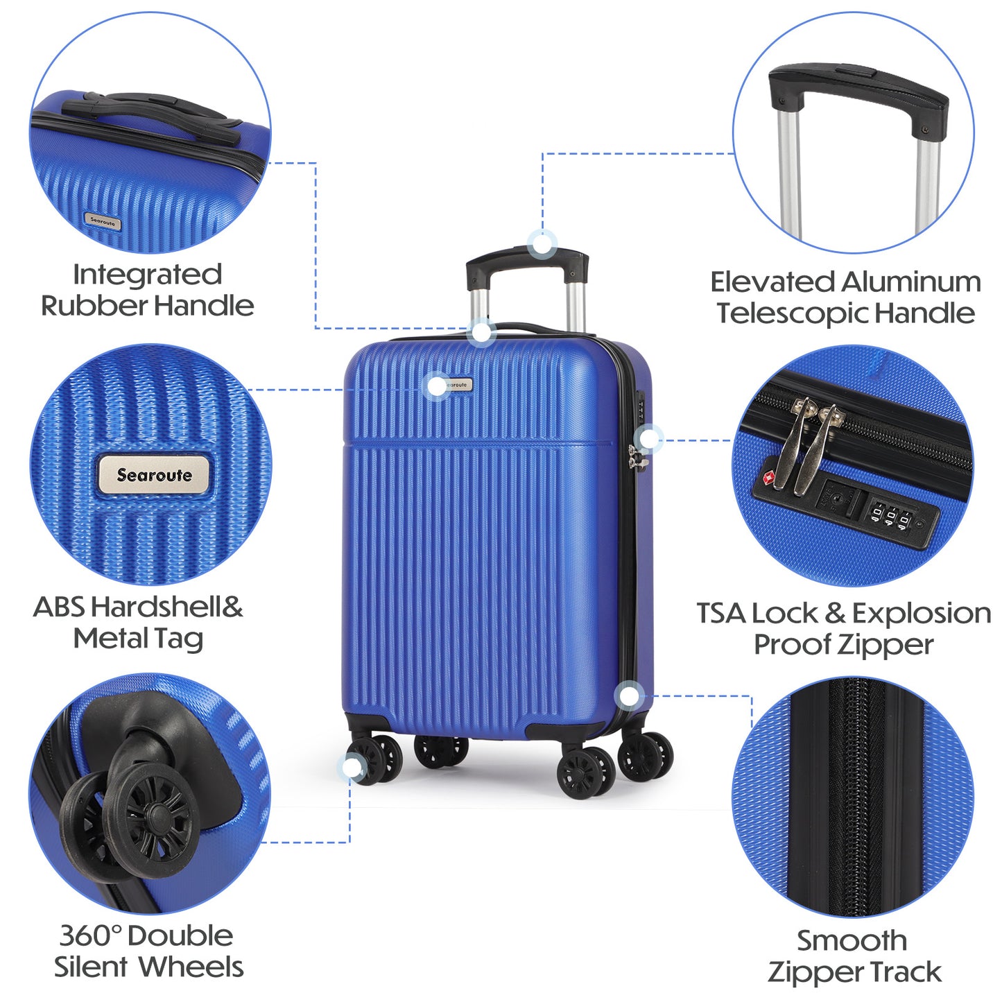 Searoute Carry on Suitcases