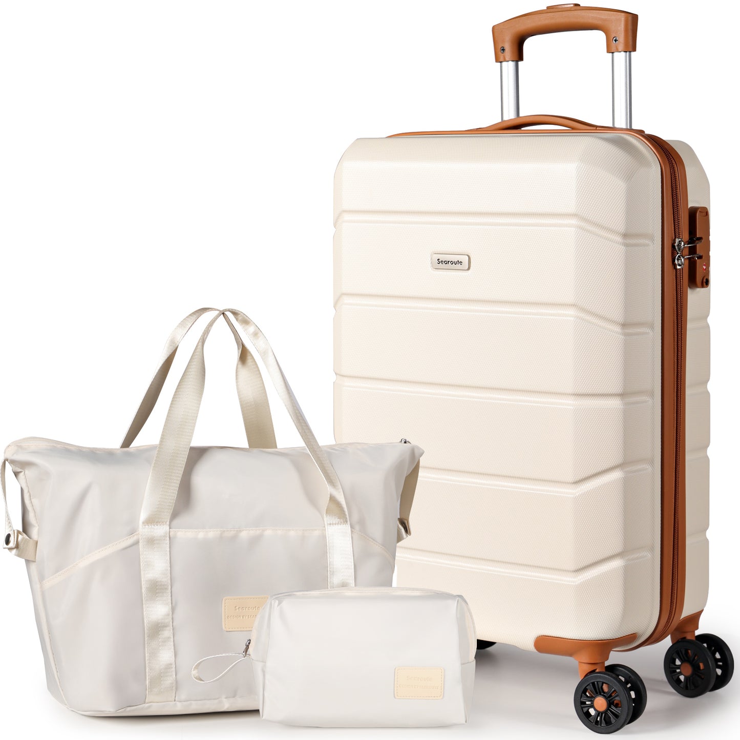 Searoute Carry-On Hand Suitcase in White