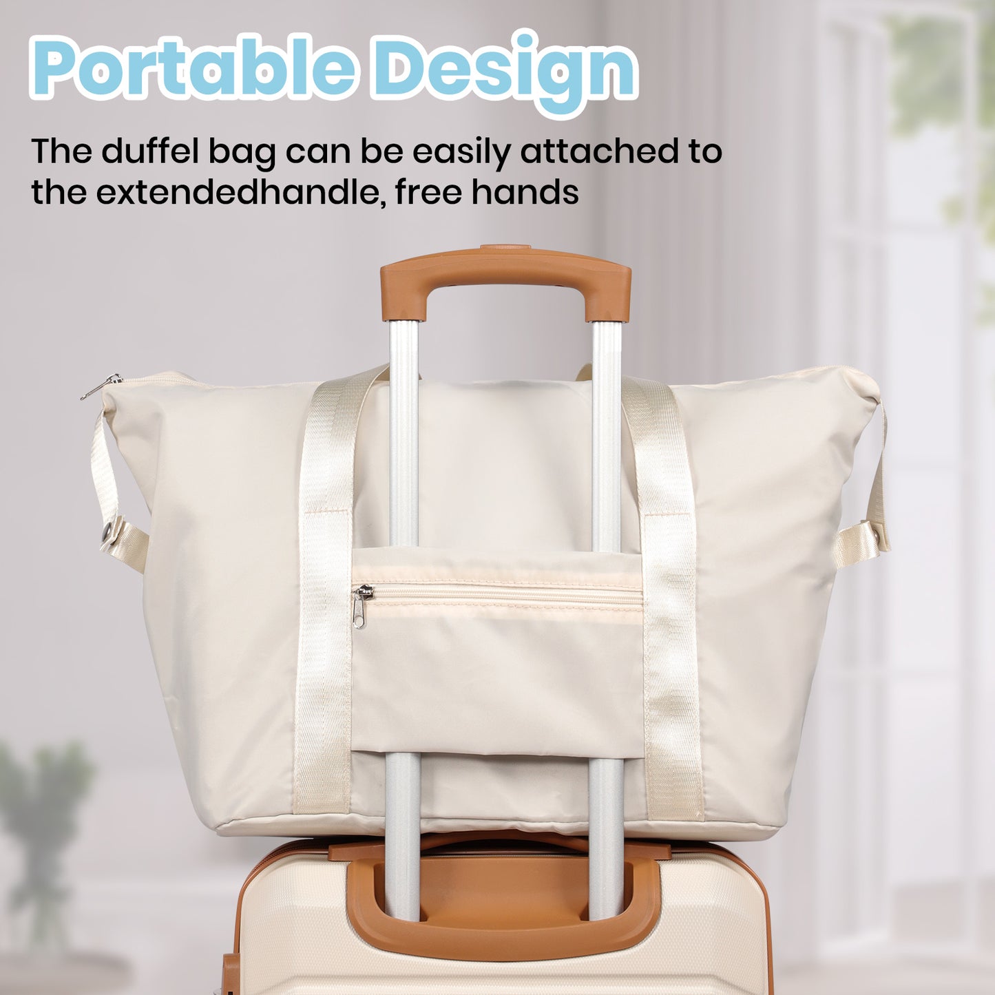 Searoute Carry-On Hand Suitcase in White