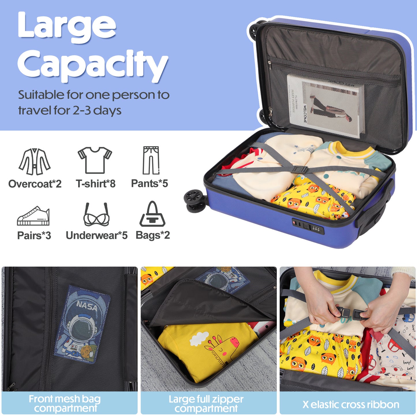 Searoute Carry on Suitcases