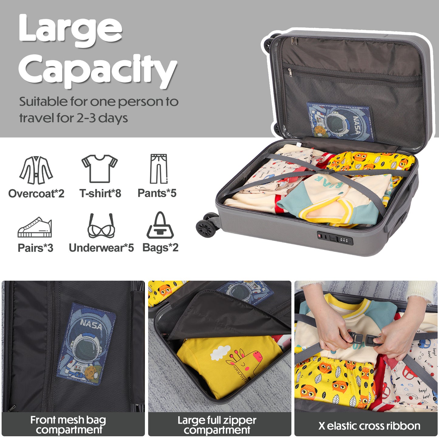 Searoute Carry on Suitcases