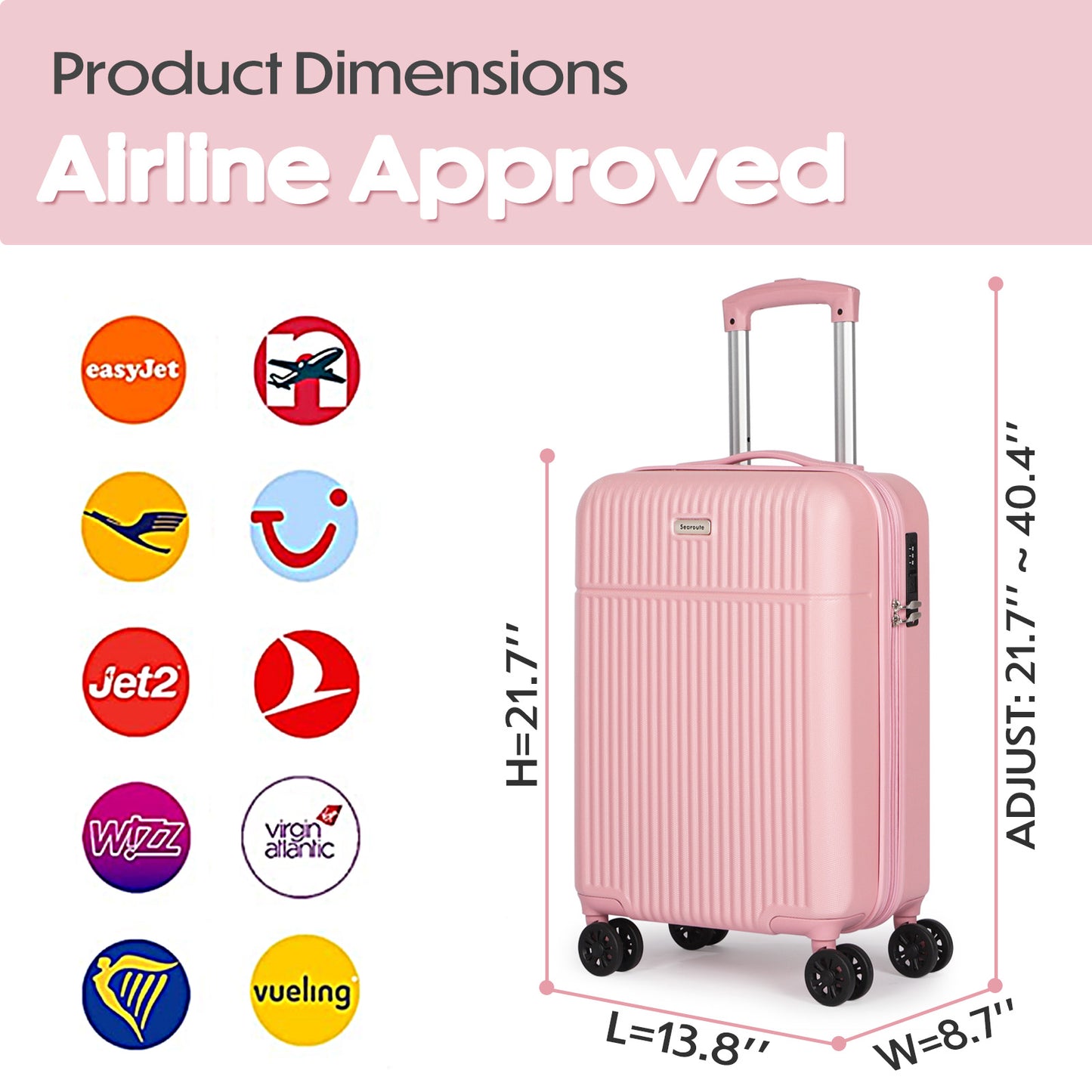 Searoute Carry on Suitcases