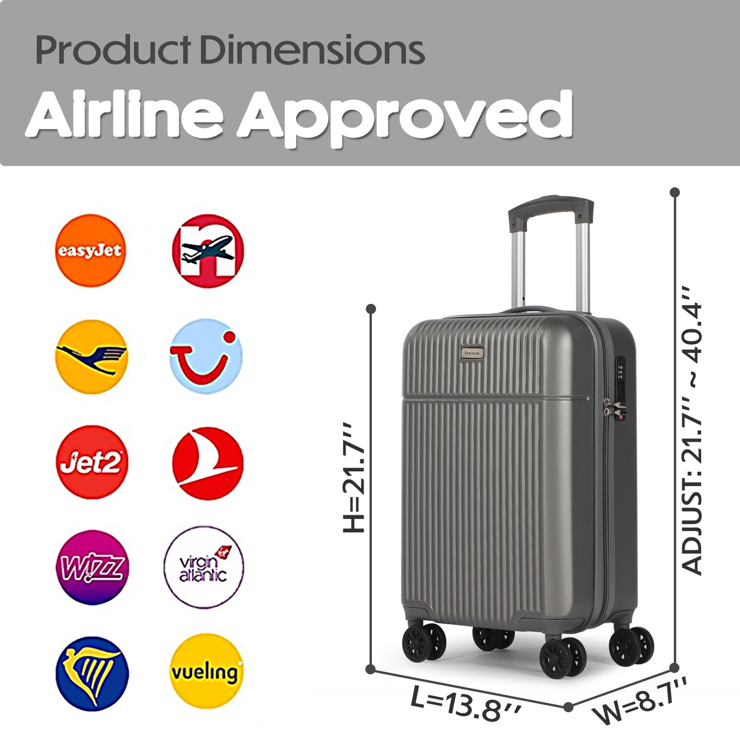 Searoute Carry on Suitcases