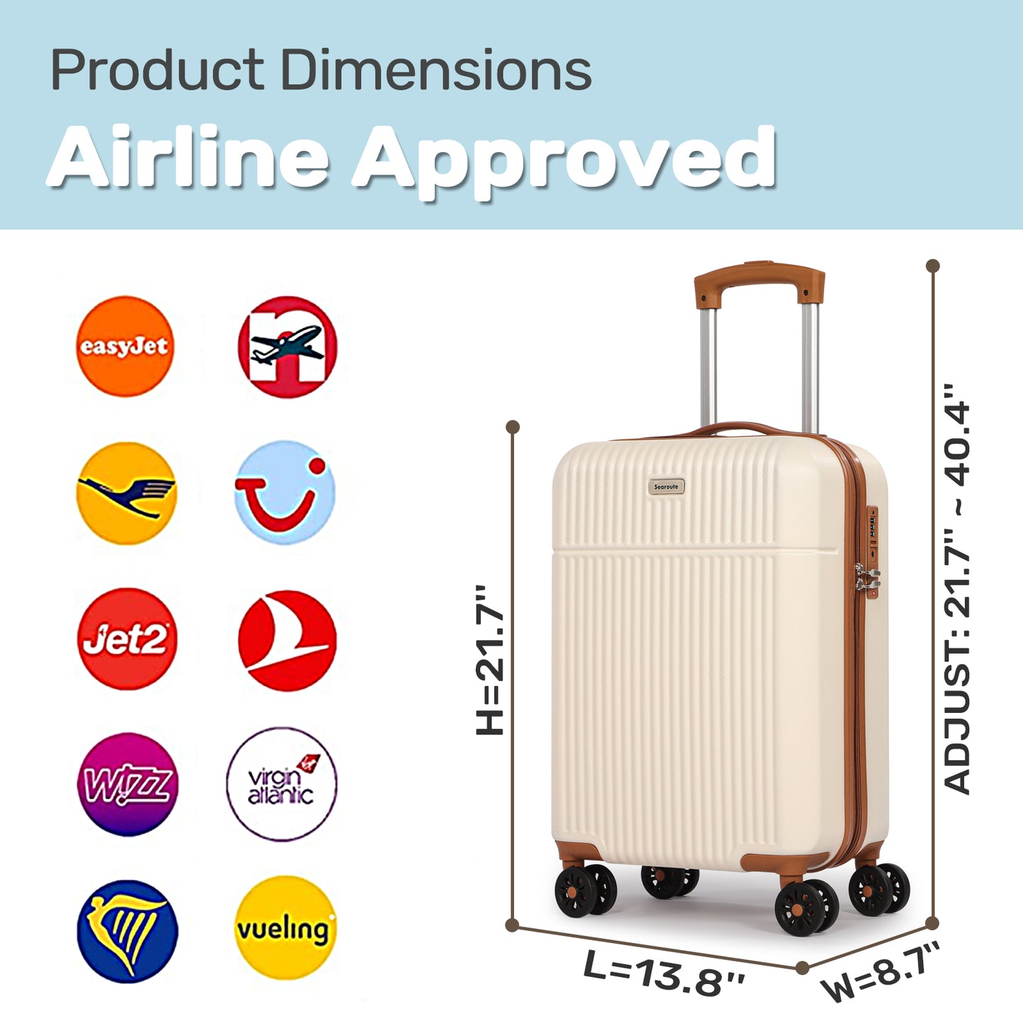 Searoute Carry on Suitcases