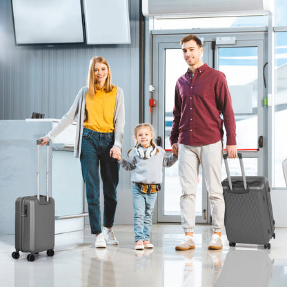 Searoute Suitcase Set in Grey