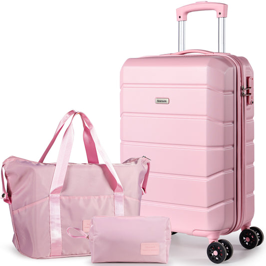 Searoute Carry-On Hand Suitcase in Pink