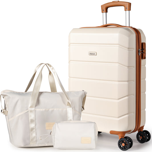 Searoute Carry-On Hand Suitcase in White
