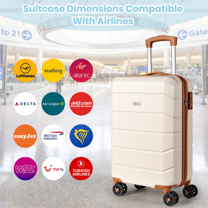 Searoute Carry-On Hand Suitcase in White