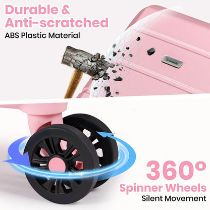 Searoute Carry-On Hand Suitcase in Pink